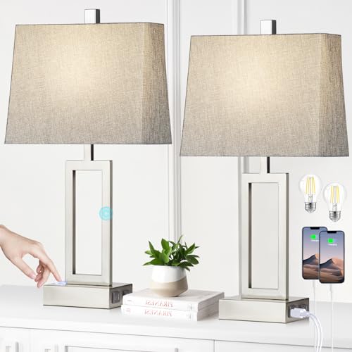 40% Off Lolikit 23.5" Touch Control Table Lamps Set of 2