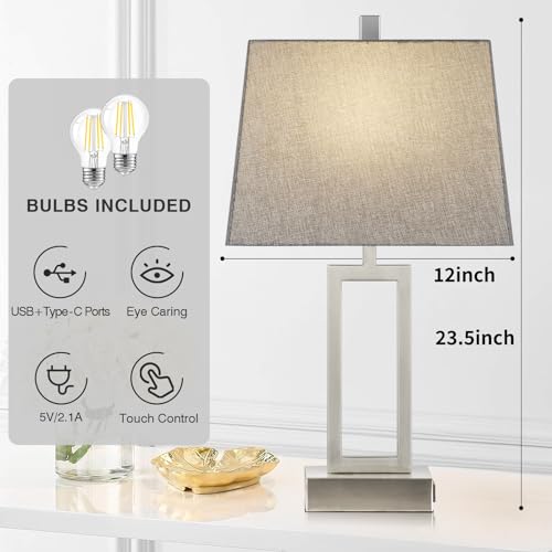 40% Off Lolikit 23.5" Touch Control Table Lamps Set of 2 - Image 4