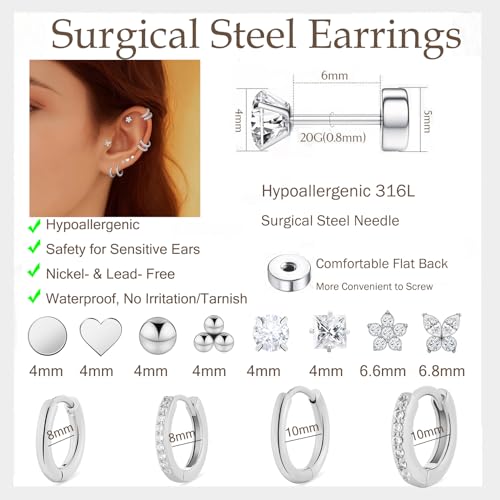 50% Off Hypoallergenic Gold Earrings Set for Sensitive Ears - Image 5