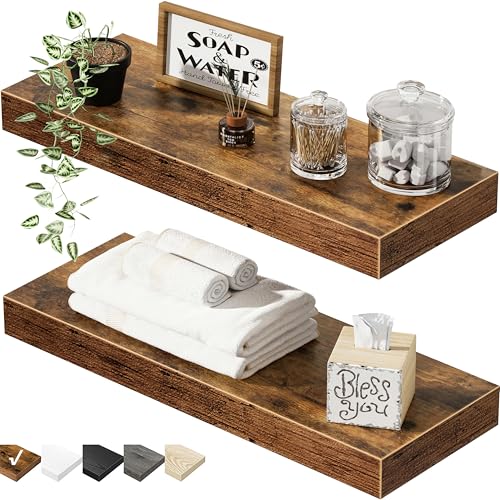 18% Off QEEIG Bathroom Floating Shelves Set of 2