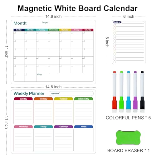 Magnetic Dry Erase Fridge Calendar Set – 3 Pack Under $10 - Image 4