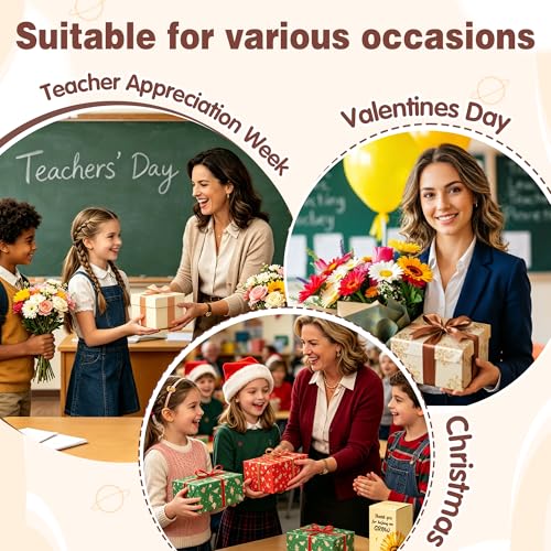 27% Off Teacher Appreciation Gifts Set with Crochet Sunflower - Image 5