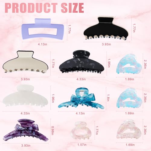 50% Off TOCESS 8-Pack Claw Clips Set for Women - Image 5