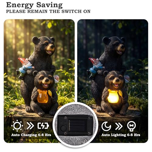 Save 50% on PETAFLOP Solar Bear Garden Statue - Image 4