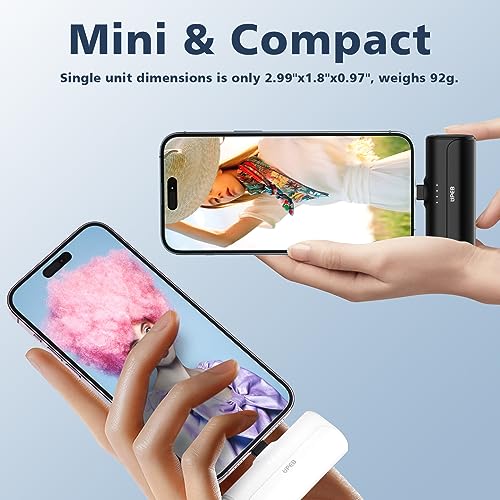 2-Pack Portable Charger for iPhone with Built-in Cable - Image 4