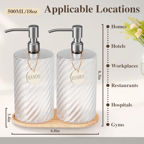 9% Off 18oz Spiral Stripe Soap Dispenser Set - Image 2
