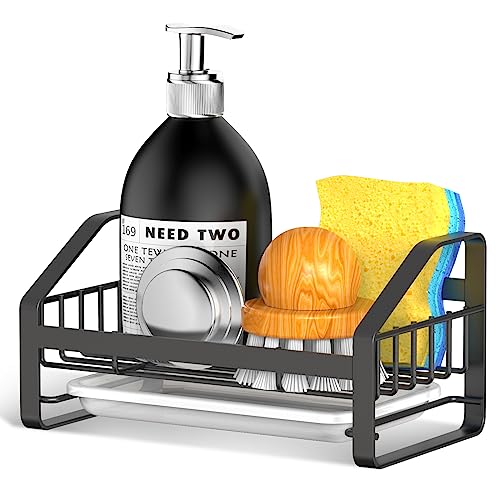 BSKSSK Sink Caddy - Stainless Steel Kitchen Organizer - Image 1