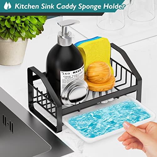 BSKSSK Sink Caddy - Stainless Steel Kitchen Organizer - Image 3