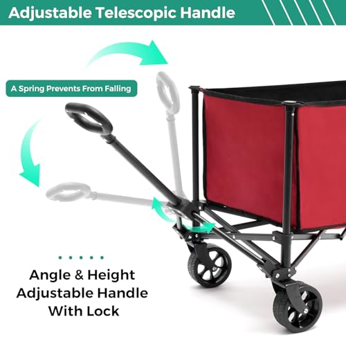 30% Off SUNNYFEEL Collapsible Wagon for Garden & Camping - Image 4