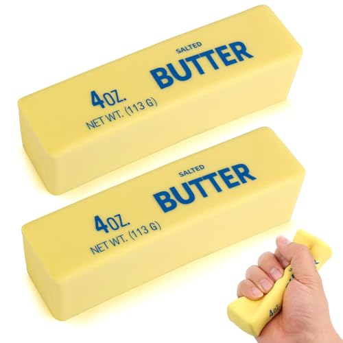 2-Pack Butter Stick Squishy Stress Balls for Anxiety Relief
