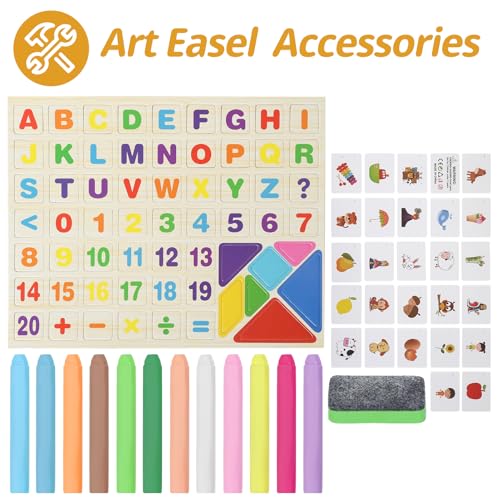 Save 50% on 4-in-1 Wooden Art Easel for Kids 2-4 - Image 3