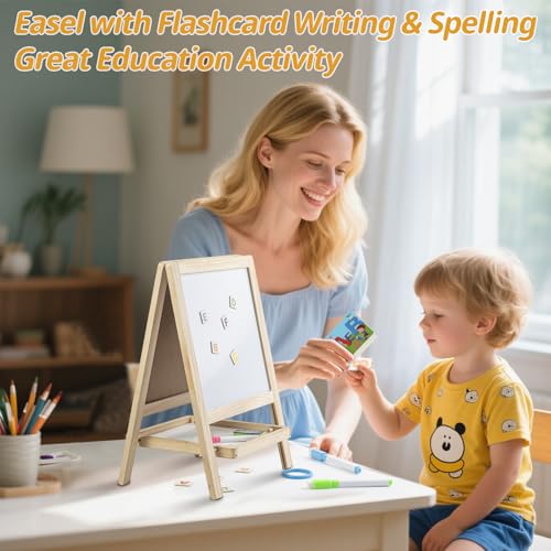 Save 50% on 4-in-1 Wooden Art Easel for Kids 2-4 - Image 6