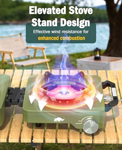 50% Off 2-Burner Camping Stove with Windproof Grates - Image 4