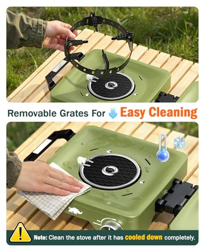 50% Off 2-Burner Camping Stove with Windproof Grates - Image 6