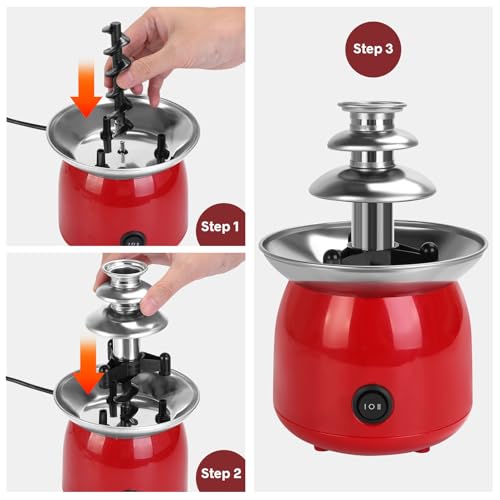 50% Off VAlinks Mini Chocolate Fountain with 6 Forks - Image 3