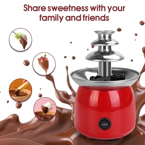 50% Off VAlinks Mini Chocolate Fountain with 6 Forks - Image 4