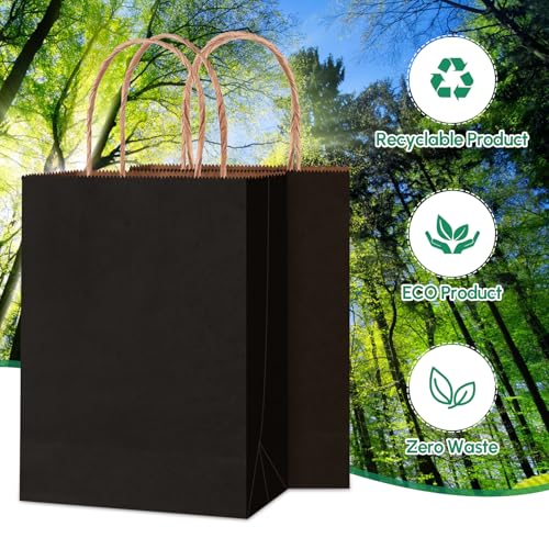 5% Off 60-Pack Small Kraft Gift Bags with Handles - Image 4