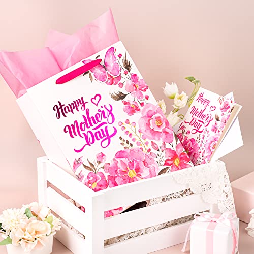 50% Off LeZakaa Mother's Day Gift Bag Set with Tissue and Card - Image 3