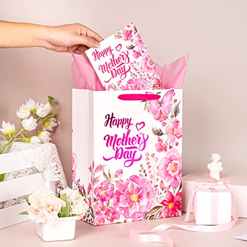 50% Off LeZakaa Mother's Day Gift Bag Set with Tissue and Card - Image 4