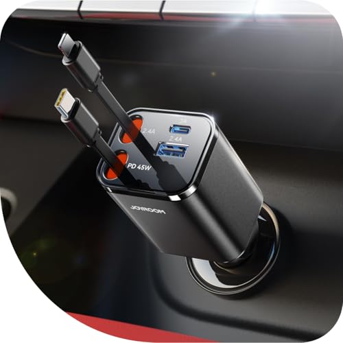JOYROOM 84W Retractable Car Charger - 51% Off