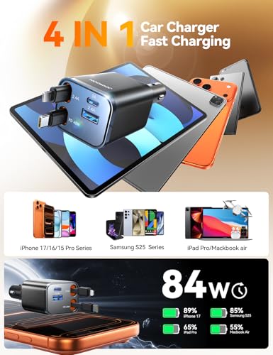 JOYROOM 84W Retractable Car Charger - 51% Off - Image 4