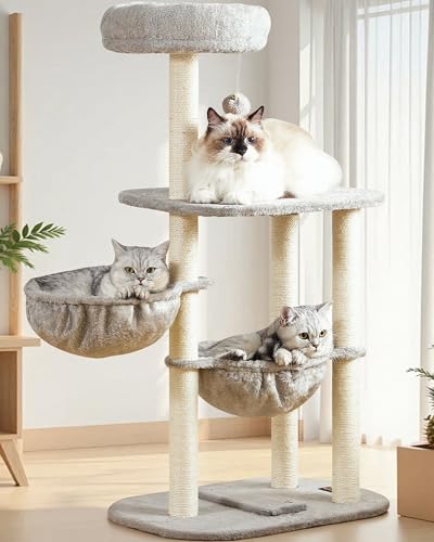 50% Off Feliskyn 42" Small Cat Tree with Scratching Posts