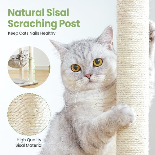 50% Off Feliskyn 42" Small Cat Tree with Scratching Posts - Image 3