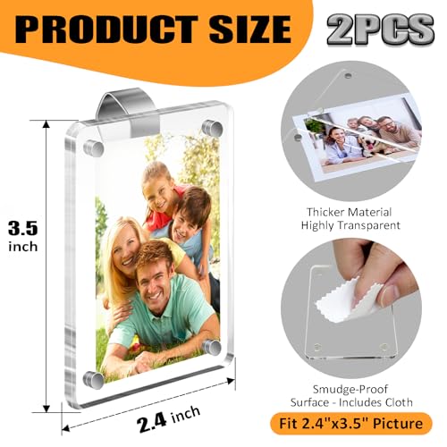 2Pack Magnetic Car Photo Holder for Sun Visor - Under $8 - Image 2