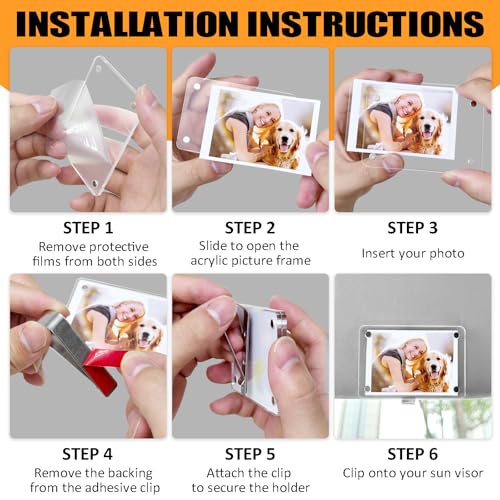 2Pack Magnetic Car Photo Holder for Sun Visor - Under $8 - Image 5
