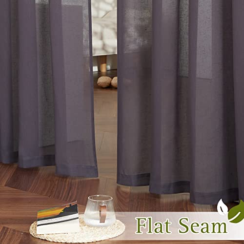 50% Off NICETOWN Faux Linen Sheer Curtains for Living Room - Image 6