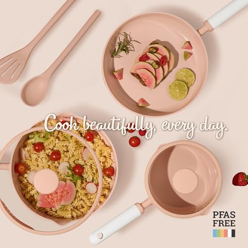 CAROTE 9pcs Ceramic Cookware Set: 70% Off - Nonstick & PFAS-Free - Image 7