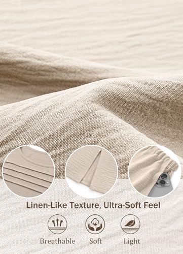 27% Off OFEEFAN Women's Linen Look Loungewear Set - Image 5