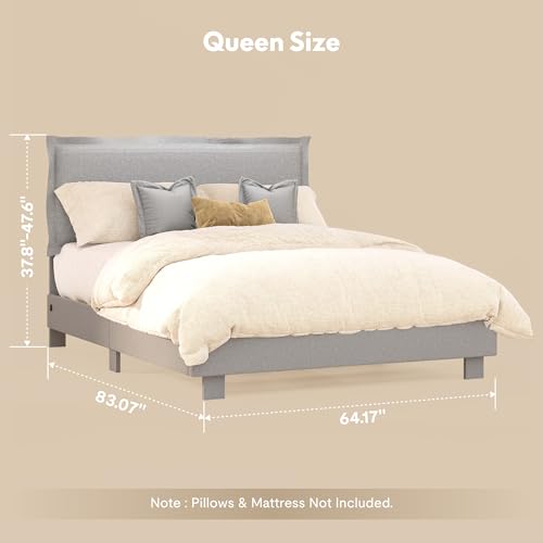10% Off FLEXISPOT Queen Upholstered Platform Bed Frame - Image 2