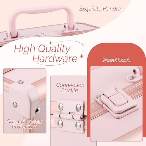 50% Off CHUANGJIN Pink Makeup Train Case – Code DAYIQ6N6 - Image 2