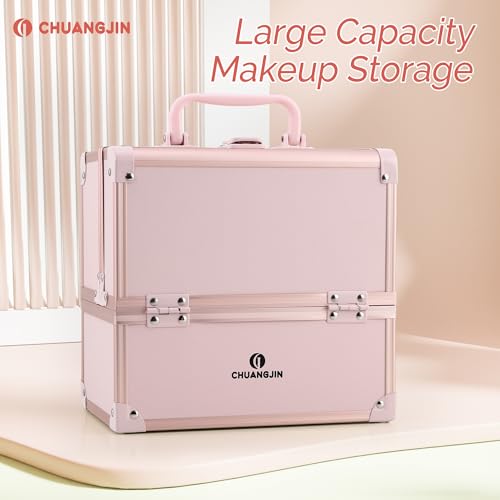 50% Off CHUANGJIN Pink Makeup Train Case – Code DAYIQ6N6 - Image 7