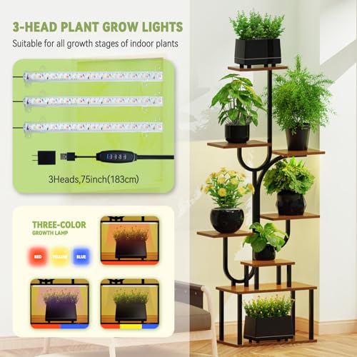 8-Tier Plant Stand with Grow Light – Great Deal - Image 3