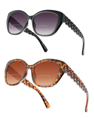 50% Off LADEESSE Reading Sunglasses for Women 2-Pack - Image 1