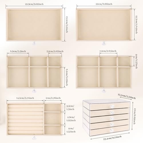 Hyber&Cara 5-Drawer Acrylic Jewelry Box - 46% Off - Image 5