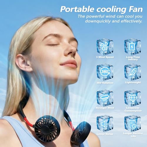 20% Off Hands-Free Neck Fan for Outdoor Use - Image 2