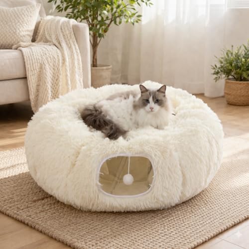 5% Off Grelife Cat Tunnel Bed with Donut Design - Image 1