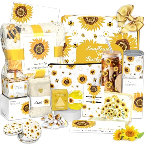 40% Off Sunflower Self-Care Gift Basket for Women - Image 1