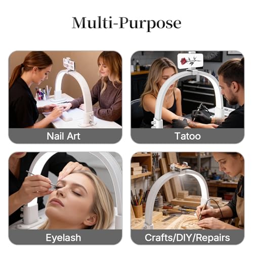 50% Off BLUVALL Half Moon Nail Lamp with Phone Holder - Image 6