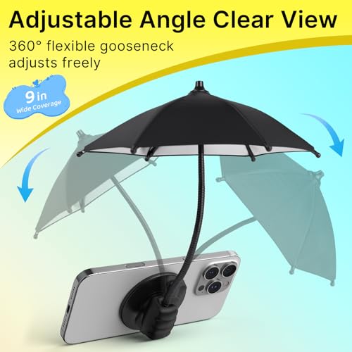 40% Off CALDEVER Magnetic Phone Umbrella Sun Shade - Image 4