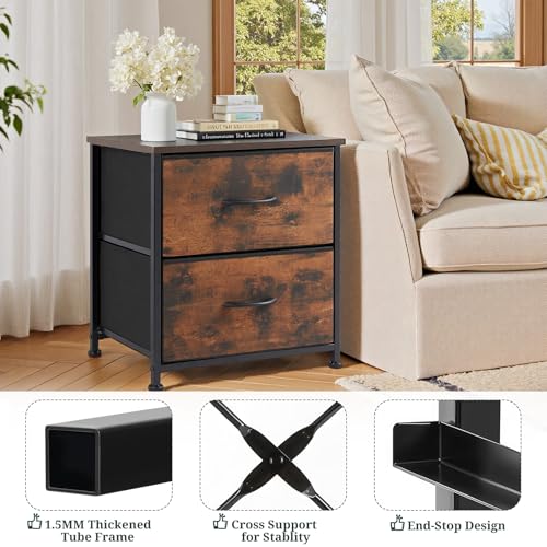 SageNest 2-Drawer Nightstand for Compact Spaces - Image 4
