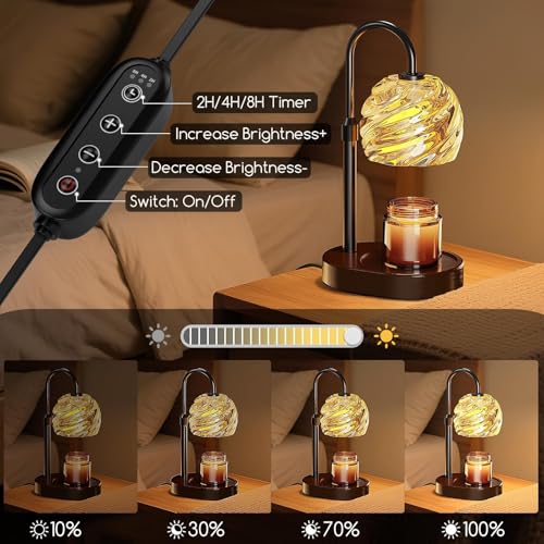 37% Off BlissWhisper Candle Warmer Lamp with Timer - Image 3