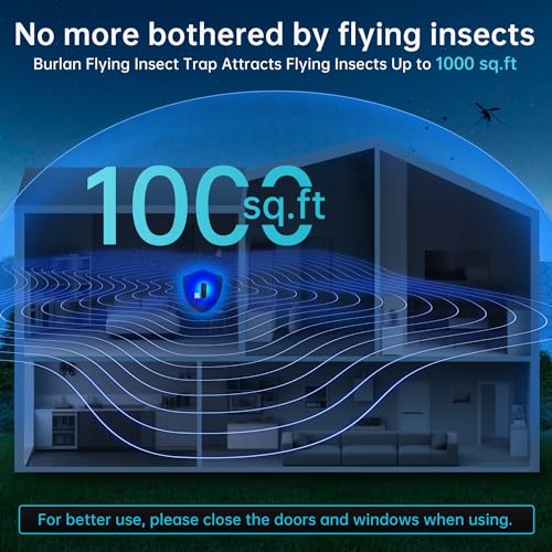 50% Off BURLAN Indoor UV Insect Trap with 10 Refills - Image 4