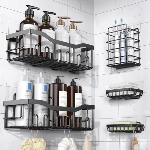 33% Off EUDELE 5-Pack Rustproof Shower Caddy Set - Image 1