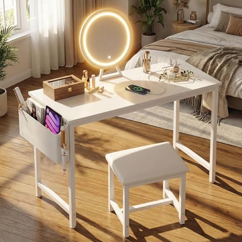 Vanity Set with Mirror & Stool at 36% Off - Image 1
