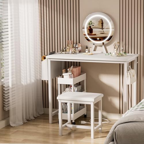Vanity Set with Mirror & Stool at 36% Off - Image 4