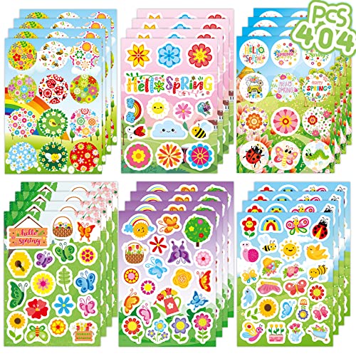 404PCS Spring Stickers for Kids only $3.99 with code - Image 1